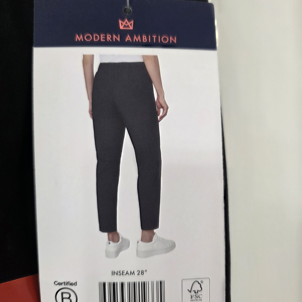 Modern Ambition Women's Black Chinos